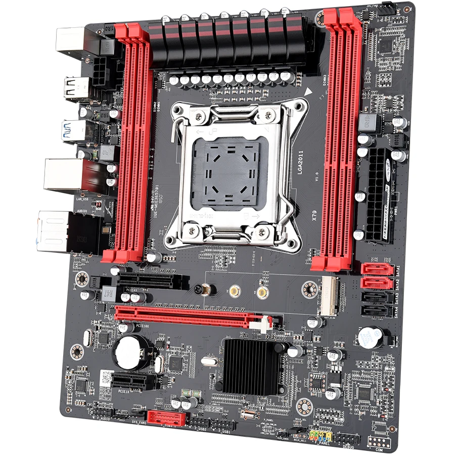 Материнская плата X79 LGA2011 материнская по стандарту ATX основная USB3.0 SATA3.0 PCI E 16X NVME M.2