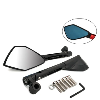 

Universal Motorcycle Aluminum Rear View Handle Bar End Side Rearview Mirrors For Honda cb 1000r cbf 1000 600 600f cbr 600 f