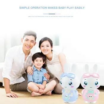 

Children Learning Machine Toy Cartoon Rabbit Kids Early Education Story Machine Light Music Electronic Toys Baby Christmas Gift