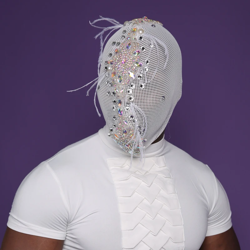 Rhinestone Rave Accessories Drag Queen Costume Futuristic Clothing Performance Costume Festival