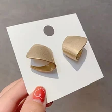 Модные геометрические несимметричные металлические серьги золотого цвета, преувеличенные серьги-гвоздики для женщин, массивные серьги, подарок, ювелирные изделия Brincos