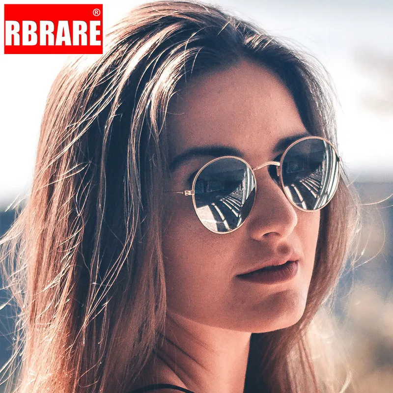 RBRARE классический сплав маленькая оправа Светоотражающие женские очки линзы