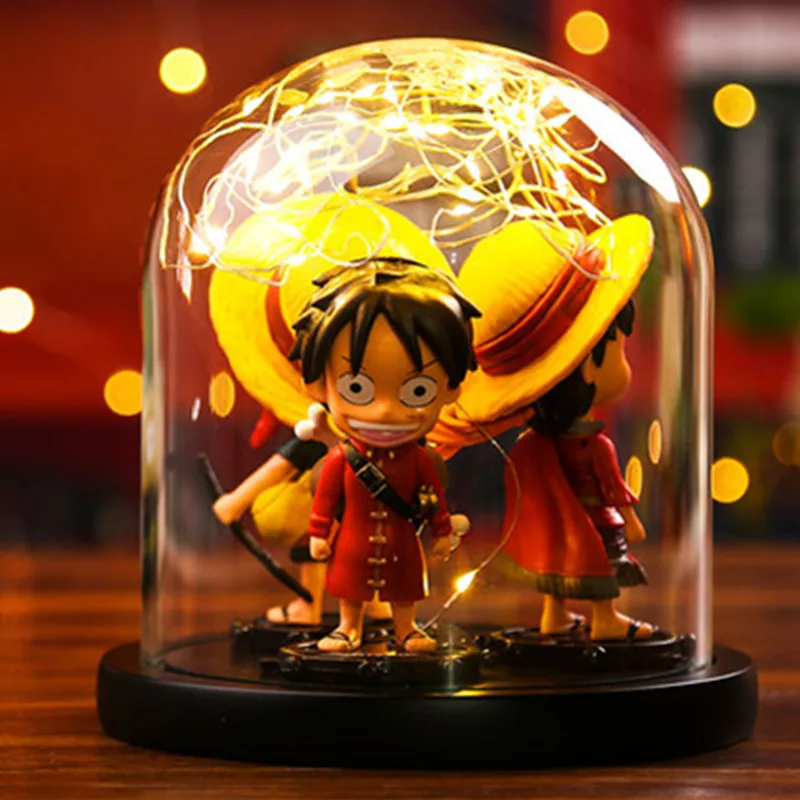 Японского аниме одна деталь огненное дерево Серебряный цветок Творческий ПВХ светящаяся фигурка Коллекционная модель игрушки A262