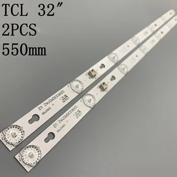 

2pcs LED Backlight Lamp strip For TCL L32F3303B 32HR330M07A2 TCL L32F3303B L32F1680B for merlot 32M19 32M18