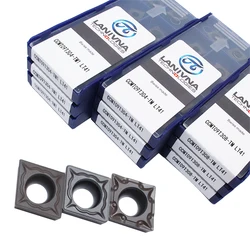 10 pçs CCMT09T304 TM1 CCMT09T304 TM ccmt09t308 lt41 carboneto de inserção cnc torneamento interno ferramenta fresa torno metal ferramenta ccmt