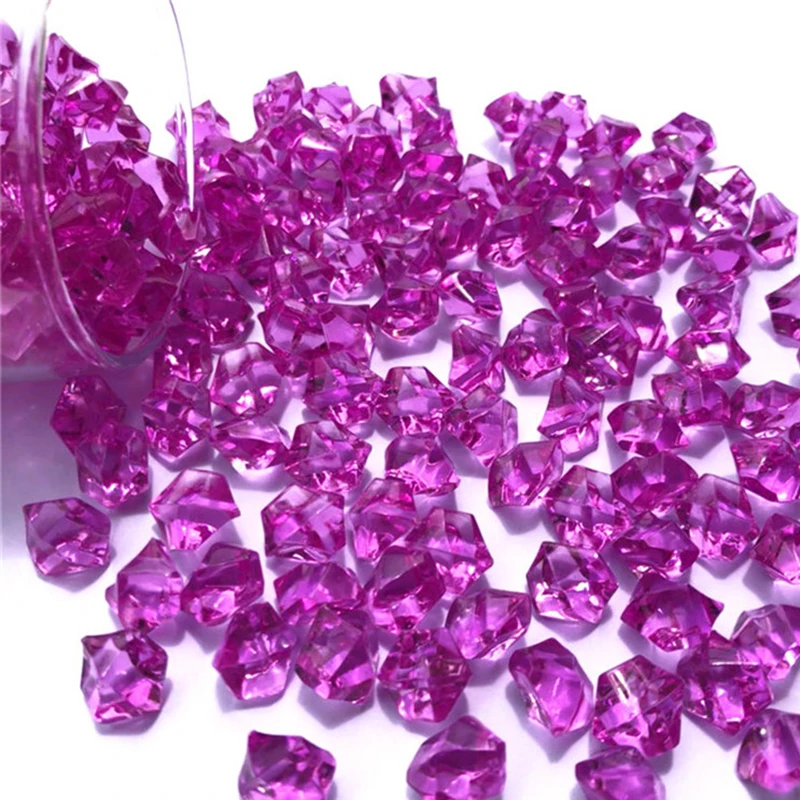 

Colorful Acrylic Crystal Gem Stone ICE Rocks Table Scatter Vase Decoration Craft