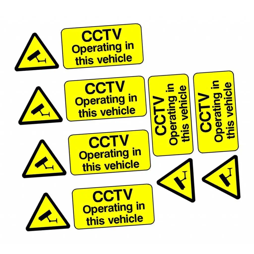  Operating In This Vehicle Stickers Car Taxi Uber Bus Van Truck Cab