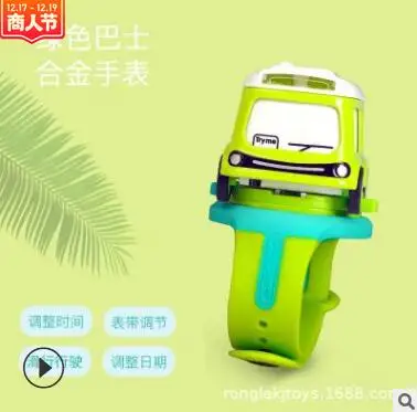 2 Детская модель автомобиля nimi watch сплав Игрушечная машина Q версия автомобиль автобус Интерактивная индукция вибрато сеть красные часы - Цвет: 2