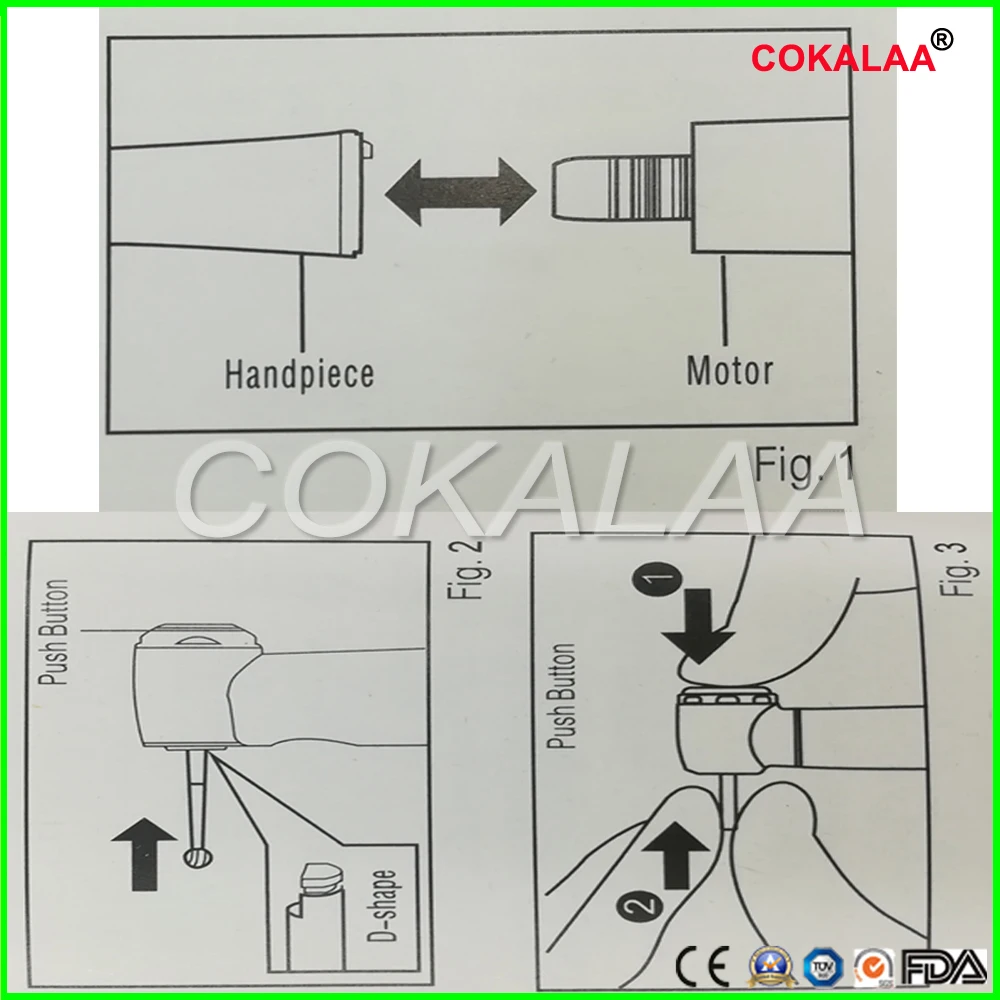Стоматологический наконечник COKALAA TI MAX X95L DENTAL 1:5 увеличивающий контр угол с