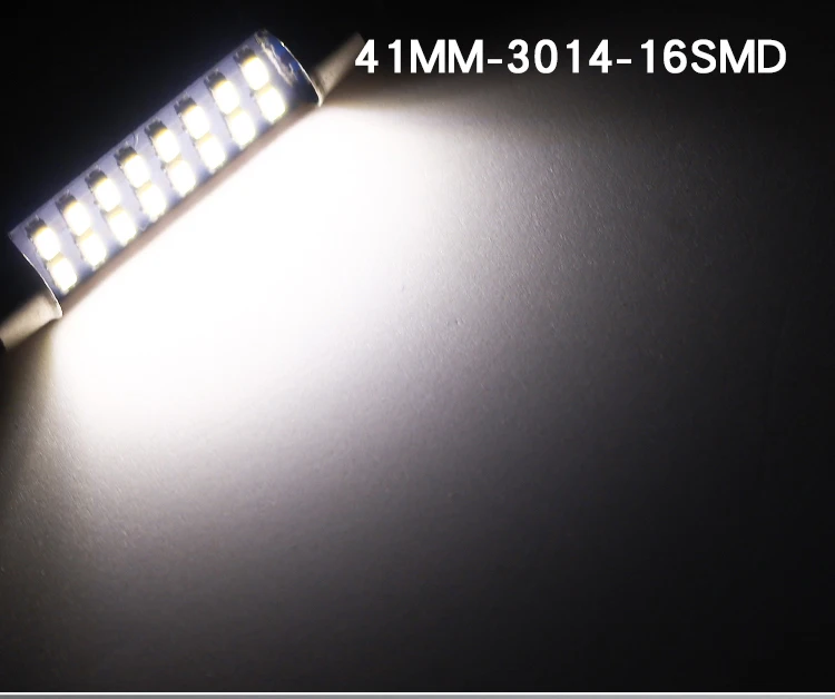 Супер яркая 16Smd Светодиодная лампа C5W C10W супер 3014 Smd Canbus без ошибок авто Интерьер