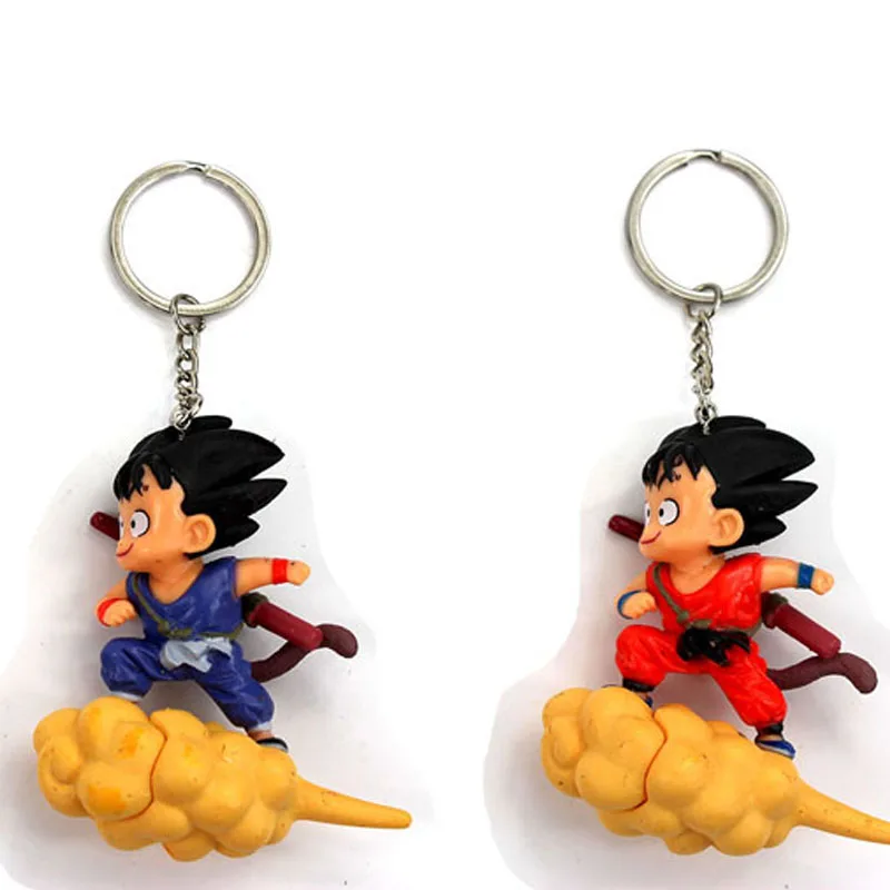 Dragon Ball Супер Saiyan Goku брелок игрушки мультфильм фигурка Коллекция Модель игрушки - Цвет: 2pcs