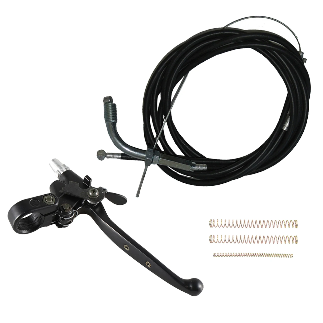 Motorcycle Accessories Left Clutch Lever W/ Lock Throttle & Clutch Cable For 49cc 60cc 66cc 80cc 2 Stroke Engine Motor Motorized Bicycle