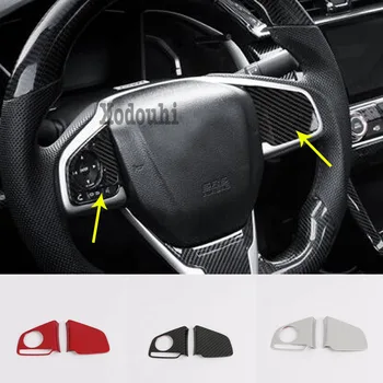 

Car Styling Inner Detector Sticker Cover Steering Wheel Interior Kit Trim Frame For Honda Civic 10th Sedan 2019 2020 2021