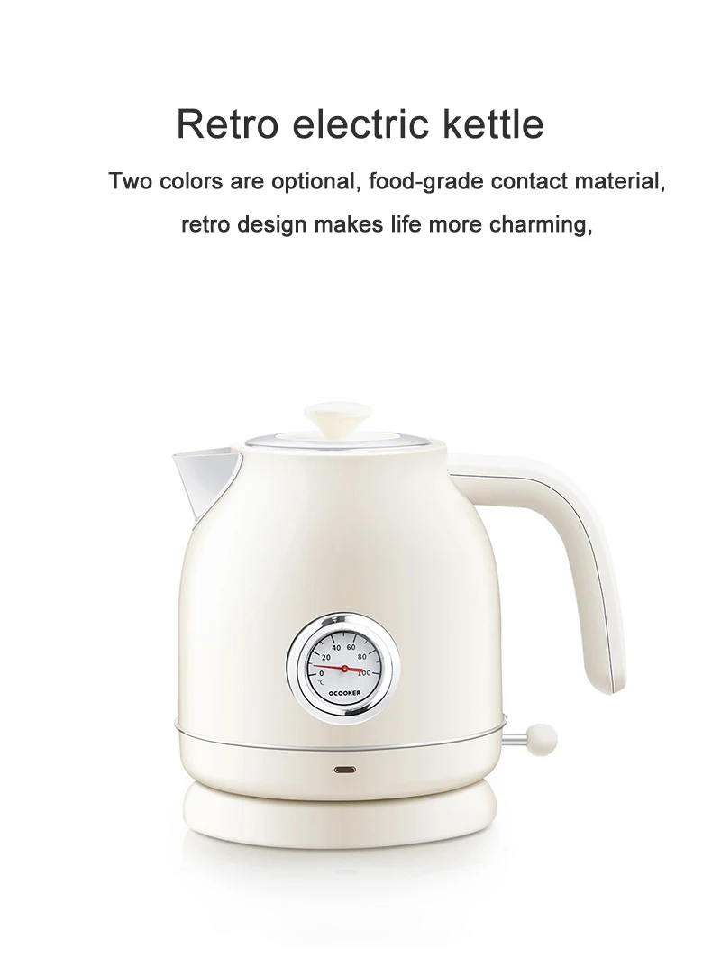 Оригинальный Xiaomi Youpin Ocooker Электрический чайник импорт контроль температуры 1.7l большая емкость с часами Электрический чайник