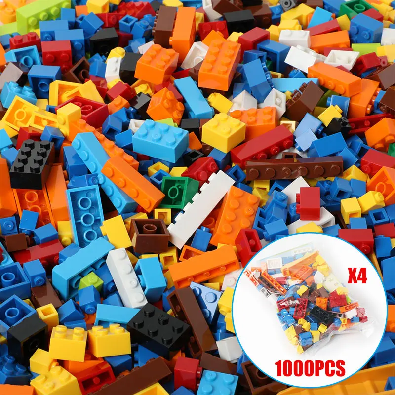 250 1000 штук DIY строительные блоки городской креативный лего технический Creator