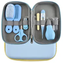 8 шт./компл. Детский комплект для ухода за здоровьем портативный комплект для ухода за новорожденными комплекты клиперов для ногтей щетка для волос Расческа обеспечение безопасности Набор Уход за ребенком