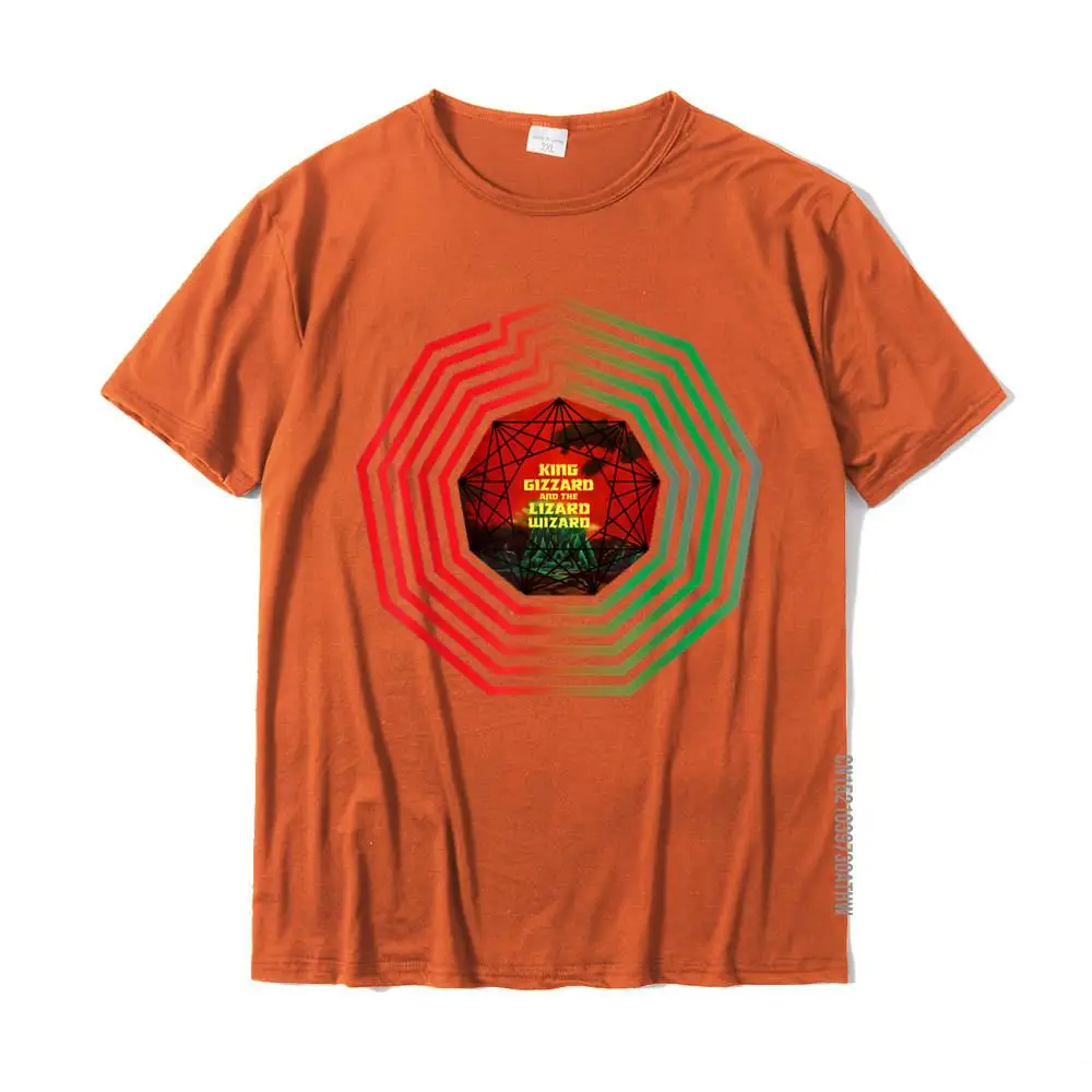comfortable T Shirt Birthday Short Sleeve Newest Crew Neck 100% Cotton Tops & Tees Printed On T Shirt for Men Summer Fall King Funny Gizzard The Lizard Gift Wizard T-Shirt__MZ17926 orange