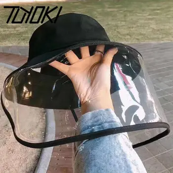 

Tuyoki Anti-fog Fisherman Hat Saliva Sun Bucket Hat Protective Cover Transparent