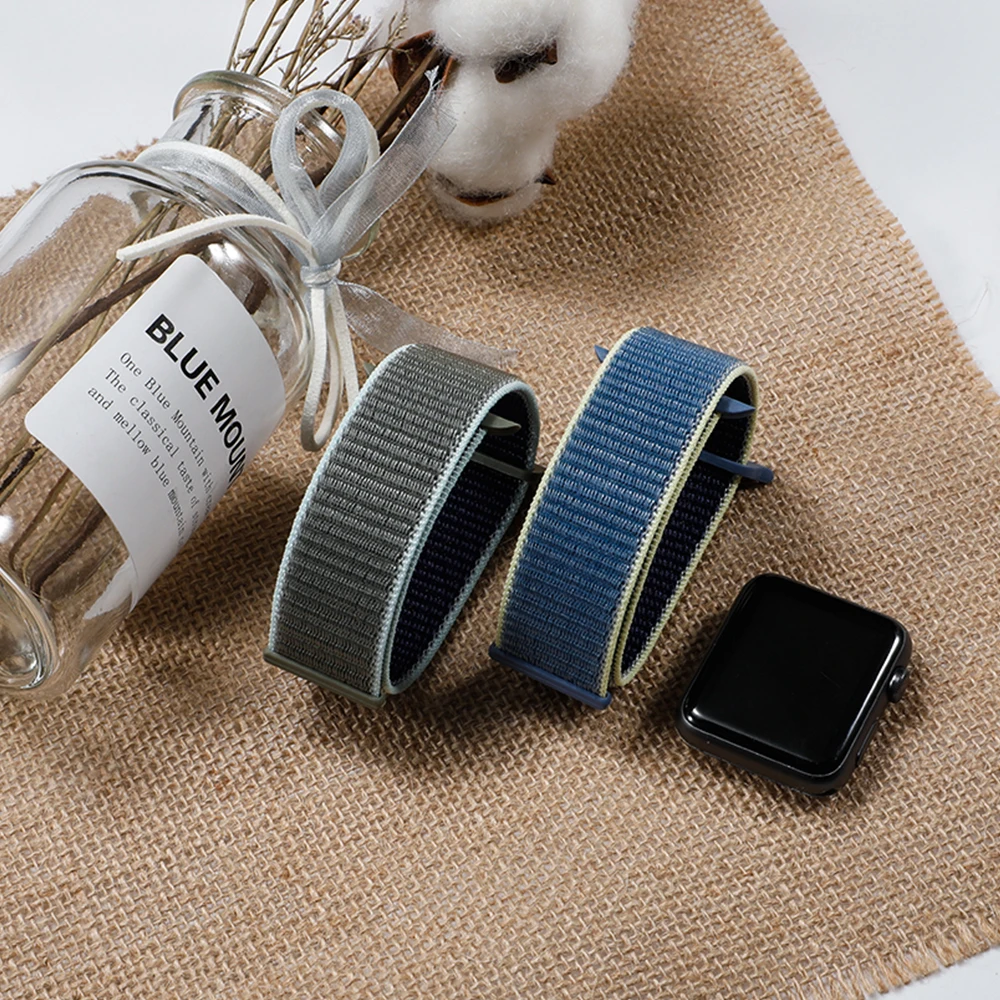 Ремешок для apple watch 5 4 ремешок 44 мм 40 мм Correa 42 мм 38 мм iwatch 5 4 3 2 нейлоновый браслет pulseira ремешок для часов