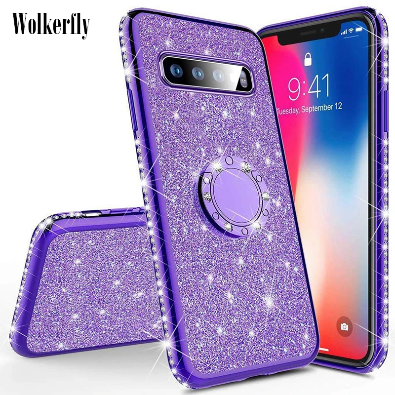 

Glitter Case For Samsung Galaxy Note 10 S10 Plus A10 A20E A30 A40S A50 A60 A70 A80 A90 M10 M20 M30 Note9 8 A7 2018 Diamond Cover