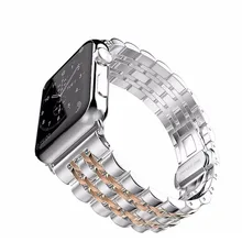 Ремешок для apple watch band 44 мм 40 мм apple watch 4 5 iwatch band 42 мм/38 мм correa из нержавеющей стали pulseira Butterfly ремешок для часов