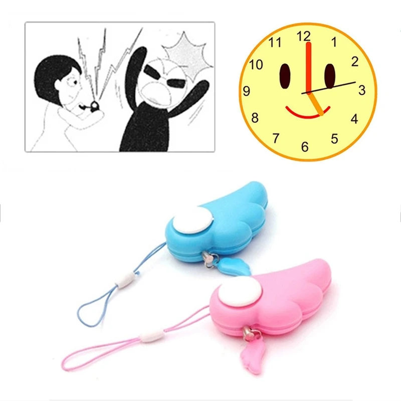 Self Defence Keychain Alarm Personal Protection Women Security Alarm 90dB Loud Self Defense Supplies Emergency Alarm