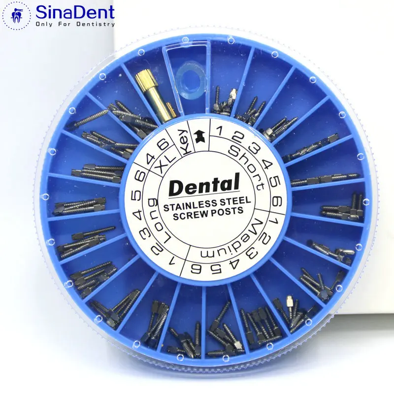 Dental Gold Plated Screw Post 120pcs Dental Screw Post Dental Supplies Root Canal