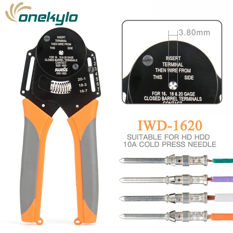 IWD-1620/IWD-1216 сверхмощный соединитель контактный обжимной инструмент для HARTING HDD мужской и женский авиационный контактный щипцы плоскогубцы