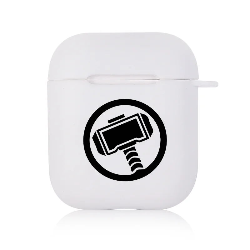 I301745 Горячая Marvel Капитан Америка беспроводной Bluetooth чехол для наушников для Apple AirPods 1 2 защитный чехол s наушники крышка зарядная коробка - Цвет: I301745
