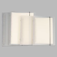B5/A5 креативная пластиковая папка из полипропилена матовое устройство для подачи документов с внутренним блокнот со страницами оболочка кольцо связующее чехол для блокнота офисные принадлежности