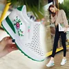 Women Casual Shoes Summer Spring Slip On Loafers Flower Mixed Colors Hollow Out Increasing Internal Height White Sneakers 35-40 ► Photo 2/6