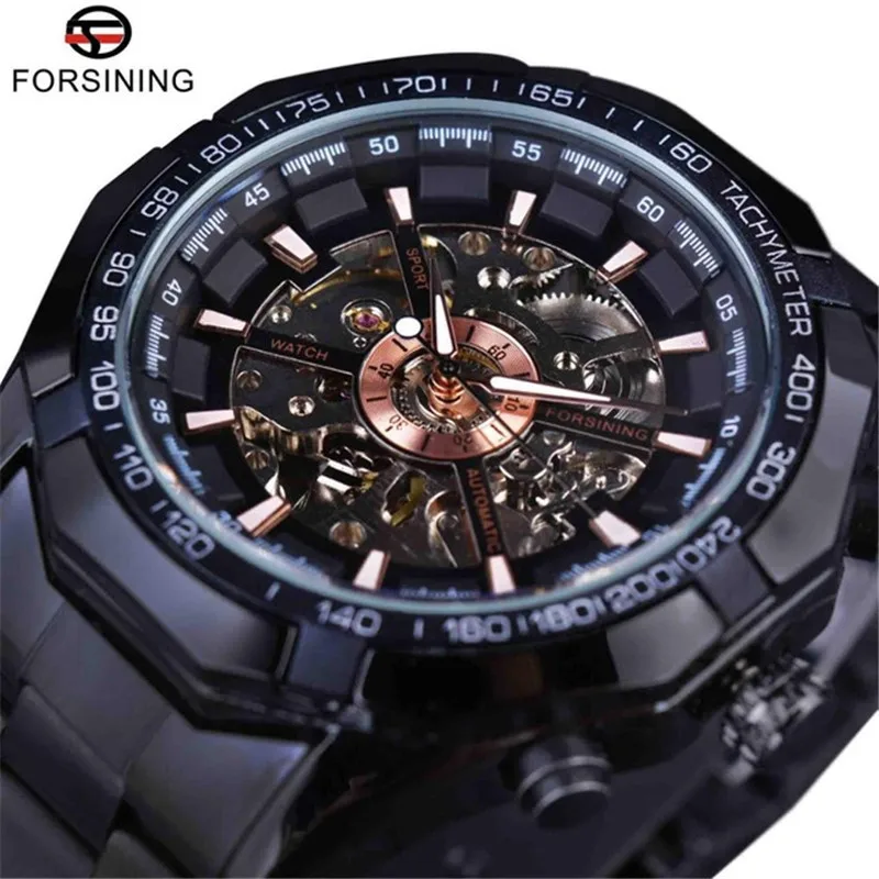

Hot Selling Forsining Switzerland Fashion Gold Table Automatic Analog Watch