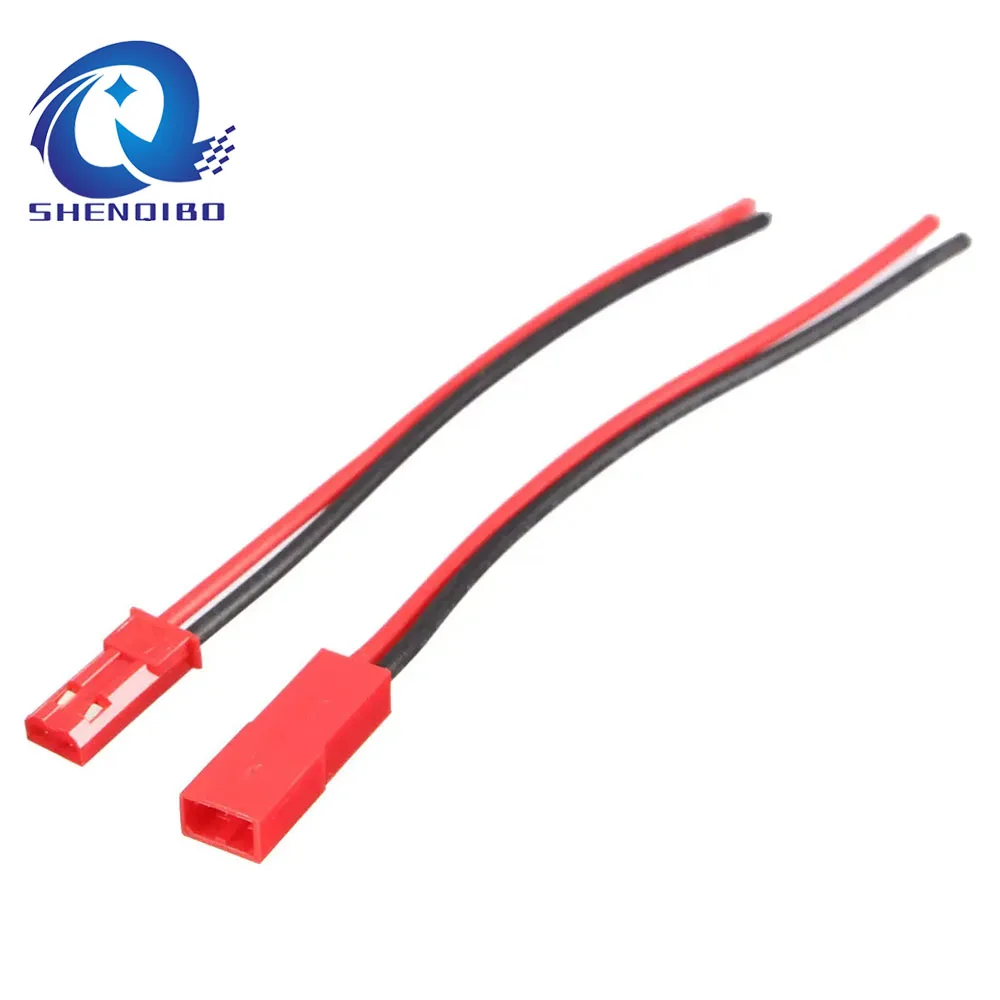 High Quality 150mm 10 Pairs 2 Pins JST Male+Female Connectors Plug Cable Wire Line Red for RC Battery | Обустройство дома