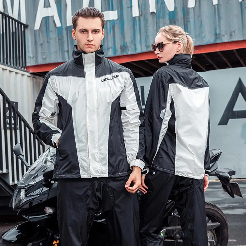 WOSAWE-chubasquero para motocicleta para hombre y mujer, traje de chaqueta  para Moto, ropa de lluvia para exteriores, mono, abrigo impermeable -  AliExpress