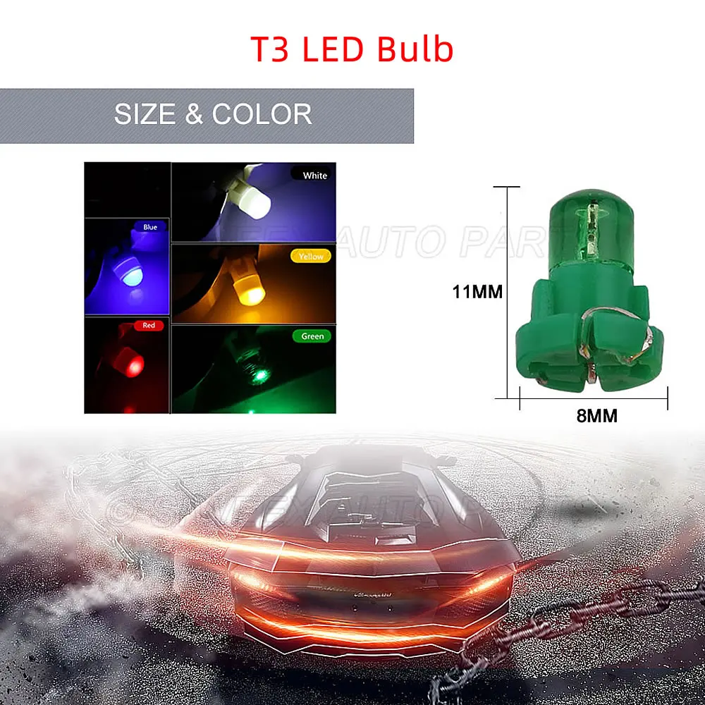 10 Pcs T3 T4.2 T4.7 ڵ 1SMD COB LED   ǥ     ׸  DC 12V 5 