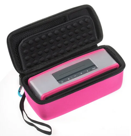 Rose Red Модный 2 в 1 EVA Полужесткий Чехол для переноски+ мягкий чехол для Bose Soundlink Mini/Mini 2 беспроводной Bluetooth динамик EY381 - Цвет: Rose Red