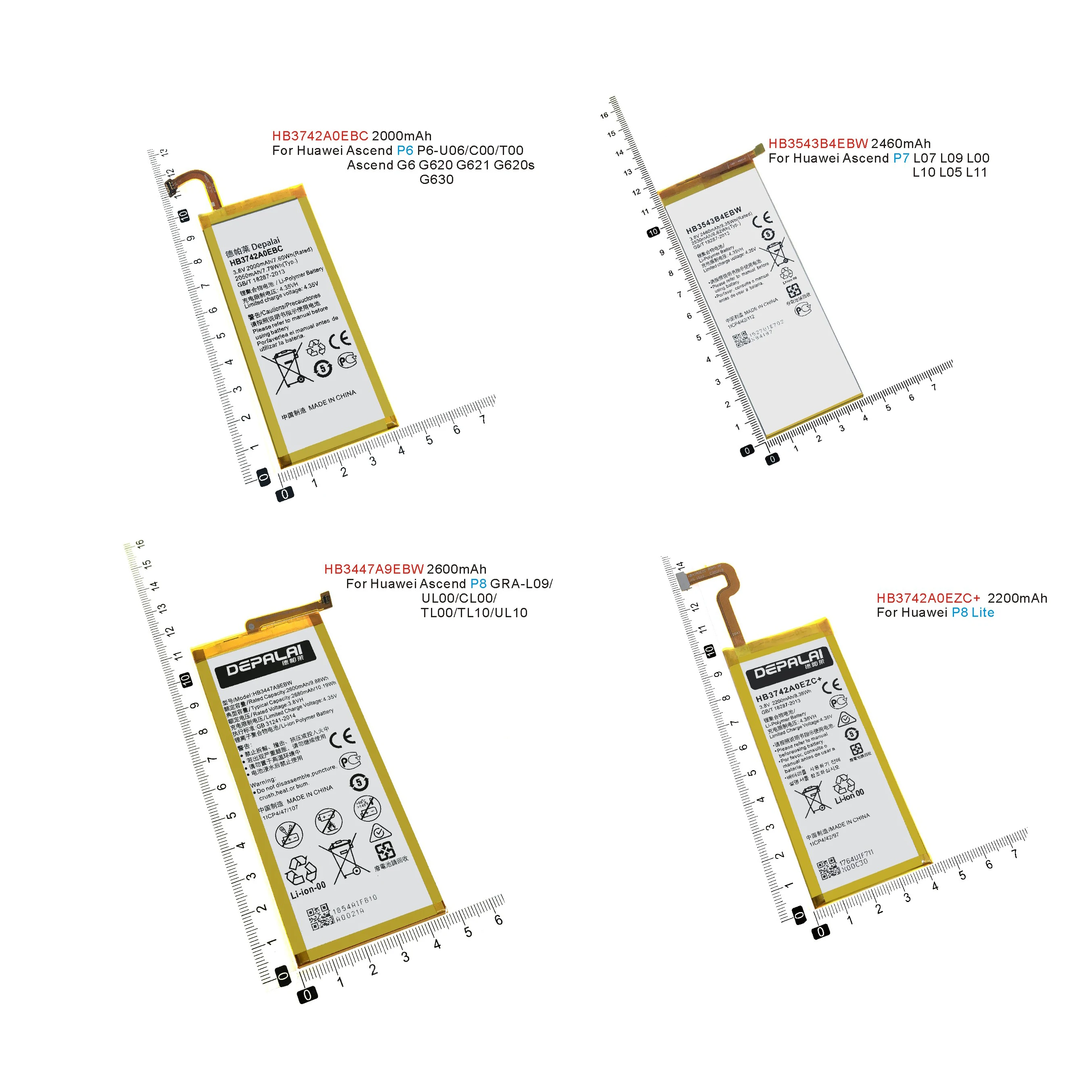Аккумулятор HB3742A0EBC HB3543B4EBW HB3447A9EBW HB3742A0EZC + для huawei Ascend P6 P6-U06 G6 G620 P7 L07 P8 GRA-L09 Lite |