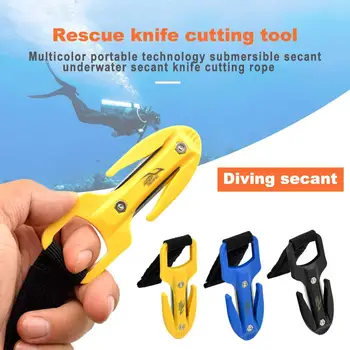 

High Quality PP Scuba Diving Cutting Special Knife Line Cutter Underwater Knife Spearfishing Secant Equipment Easy Carry 3 Color