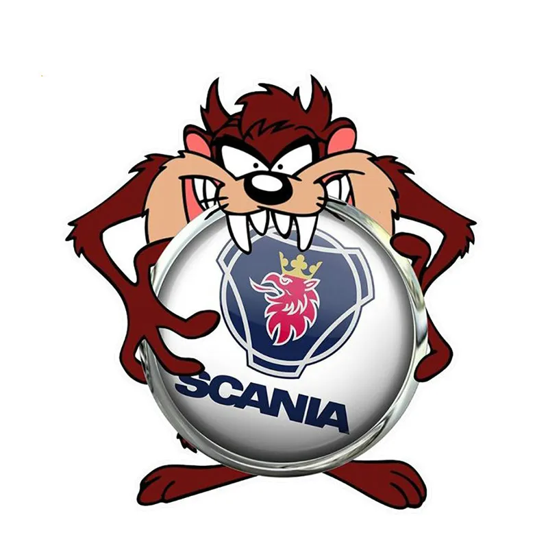 

13cm for SCANIA Taz Sticker Funny Laptop Decal Car Sticker DIY Auto Bumper Trunk Decoration Vinyl Car Accessories
