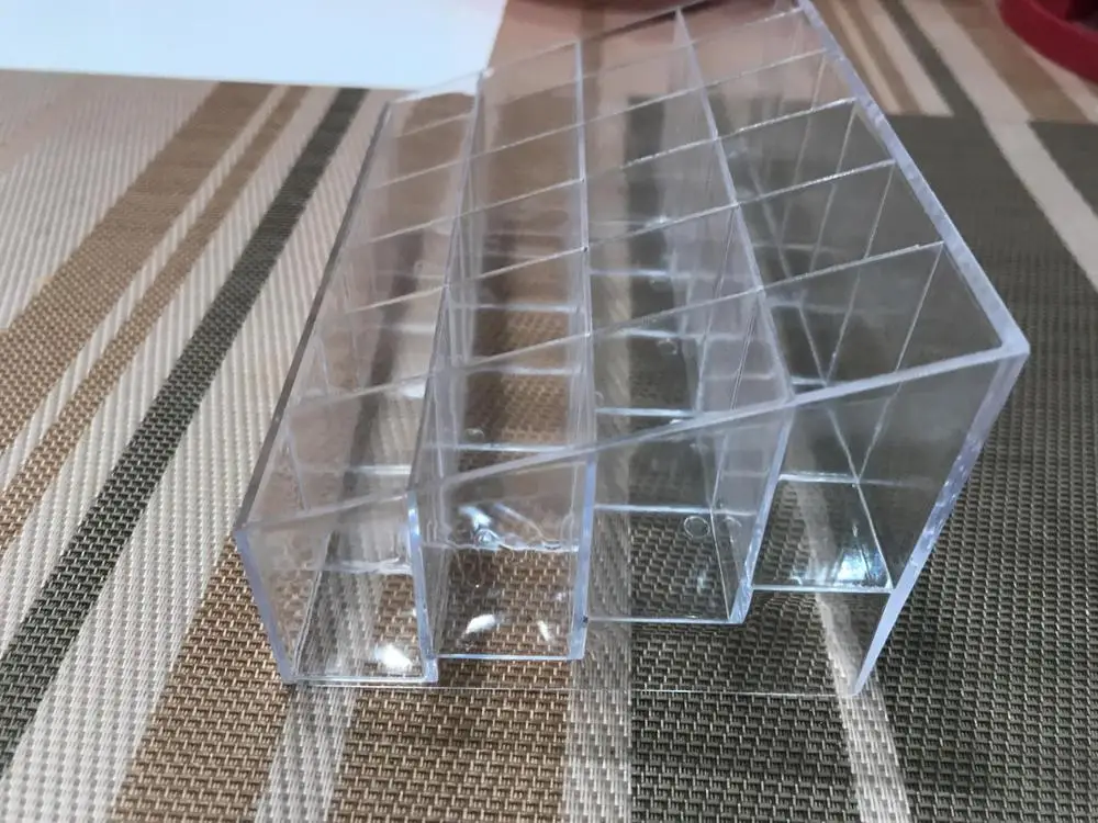 Пустая многослойная стойка акриловый прозрачный лак для ногтей Косметический