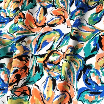

2020 high-end twill satin printed artificial cotton fabric exquisite and delicate clothing fabric