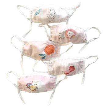 

10PCS Cartoon Cotton Children Face Mouth Masks Reusable Dustproof Mask For Baby Nose Protection Dustproof PM2.5 Face Mask