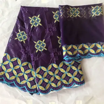 

New Black African Bazin lace fabrics Fashion Embroidery Bazin riche with Beads Nigerian bazin lace for Party Dress ! WX20312