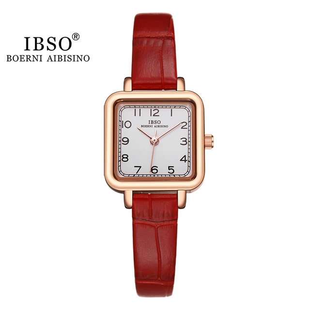 IBSO Retro Style Stainless Steel Women's Watch Elegant Gift For Lady Small Dial Japanese Movement 3Bar Waterproof Women Watches 3