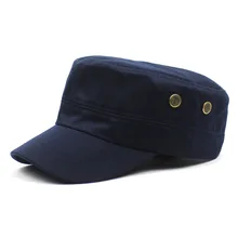 2021 Cotton Flat Top Hat Simple Fashionable Sun Hat Unisex Breathable Cap for Running Camping Hiking TY66