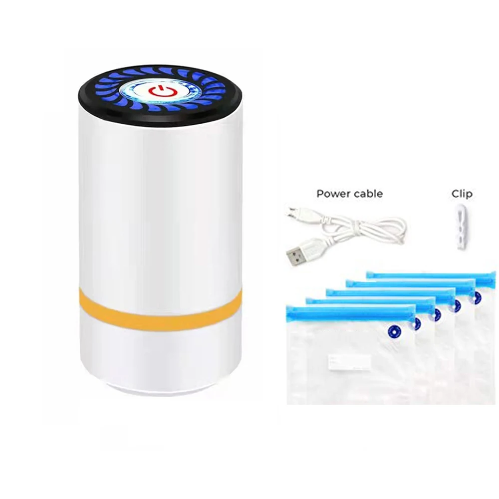 

Вакуумный компрессионный мини-насос с USB-разъемом и 5 пакетами