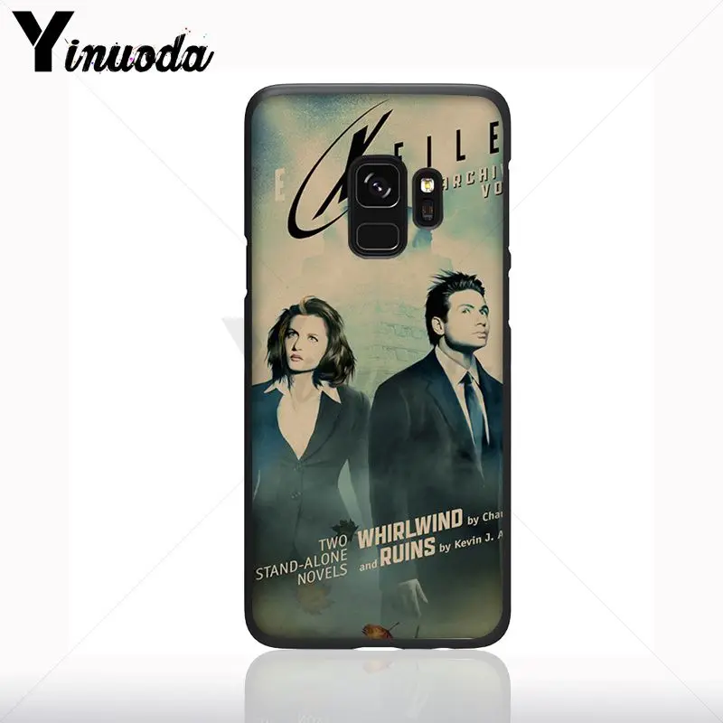 X-File Alien UFO Retro Poster Retro Kraft Lembut Ponsel Case untuk Samsung Galaxy S10plus S9 S8plus S10e A50 a70 A10 Ponsel