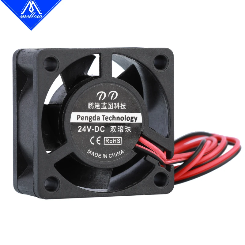 Mellow 1pcs 12V/24V 3D 프린터 소형 냉각 듀얼 볼 베어 4020 팬 DDG-WIND NF-sunrise DDG-Crazy 냉각 압출기 핫 엔드