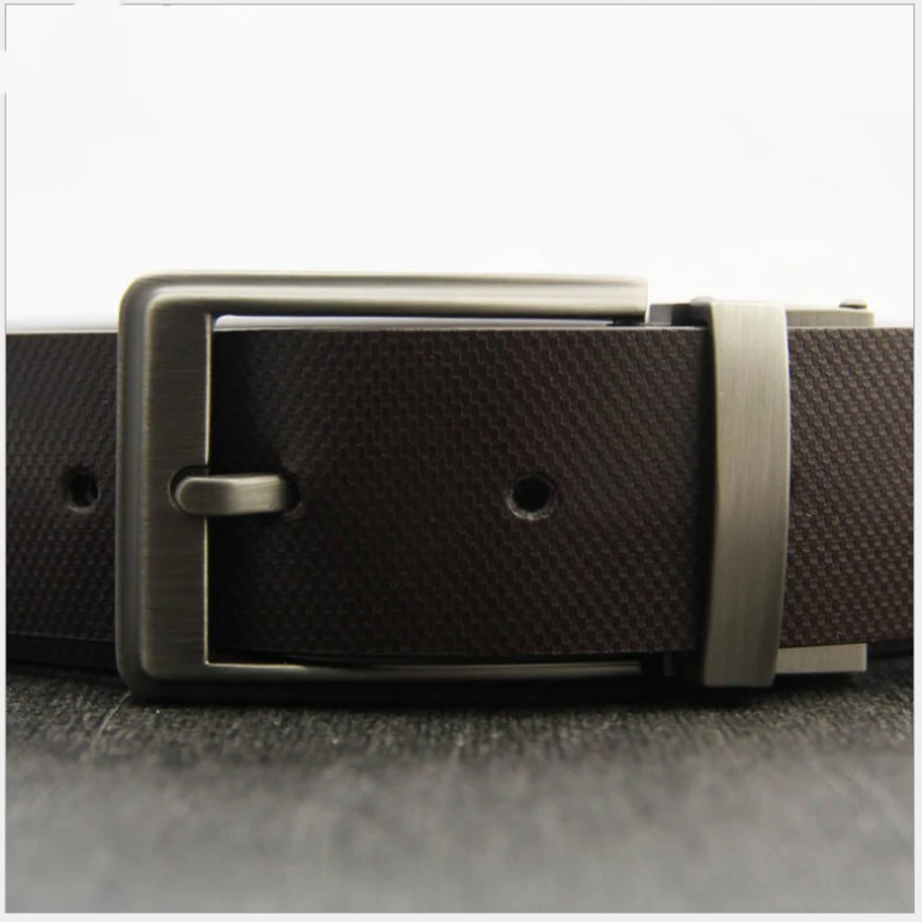 Reversible Alloy Belt Buckle Single Prong Rectangular Sewing Replacement Parts Craft Decoration for Men