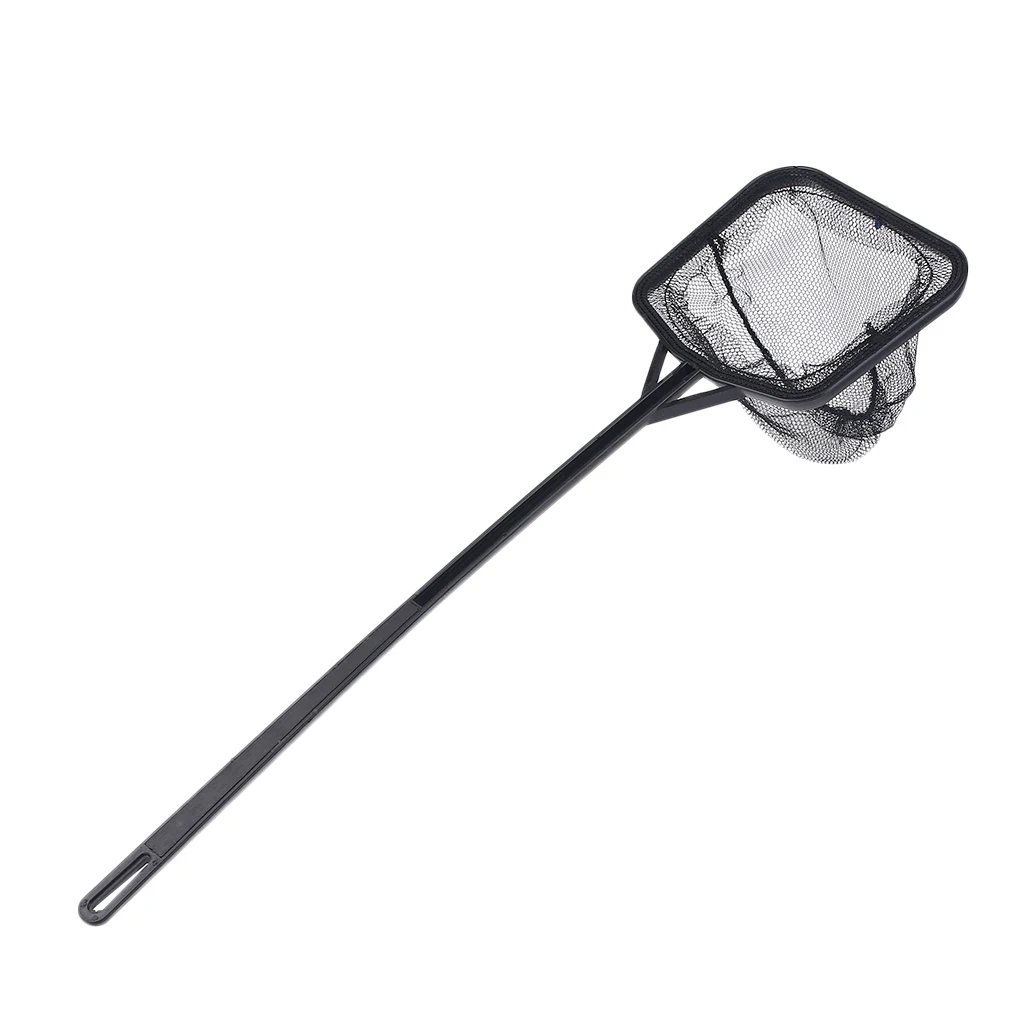 

35/41/56cm Useful Portable Long Handle Square Aquarium Fish Tank Fishing Net Landing Net For Various Kinds Of Fish